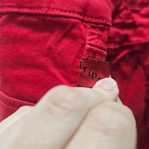 Vintage y2k 2010s red plus size tripp nyc skinny jeans - Picture 5 of 6